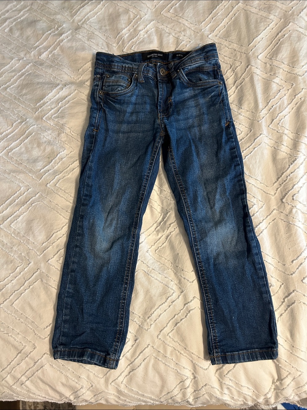 Kenneth Cole Kids Dark Blue Straight Jeans